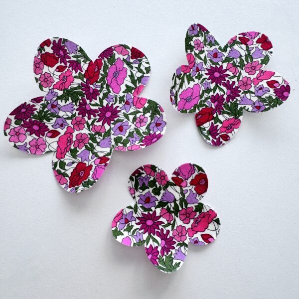 Iron on flowers - Set of 3